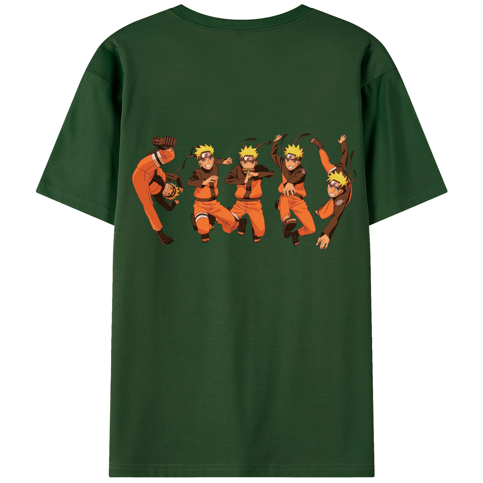 （画像用） NARUTO -ナルト- うずまき ナルト Uzumaki Naruto 綿100％半袖Tシャツ（背面プリント）